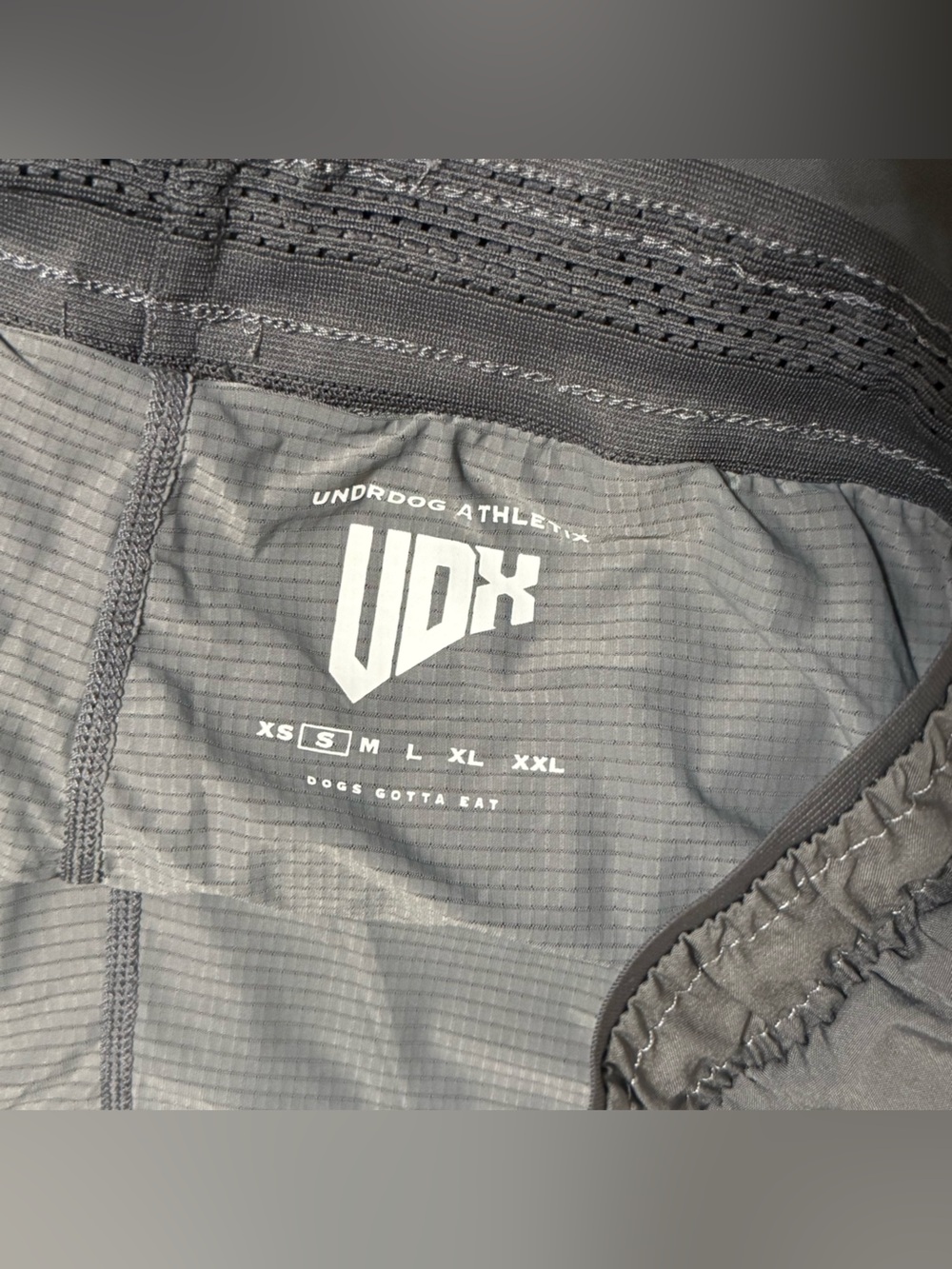 UDX Men's Gray Athletic Shorts with Logo - Picture 3 of 3